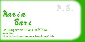 maria bari business card